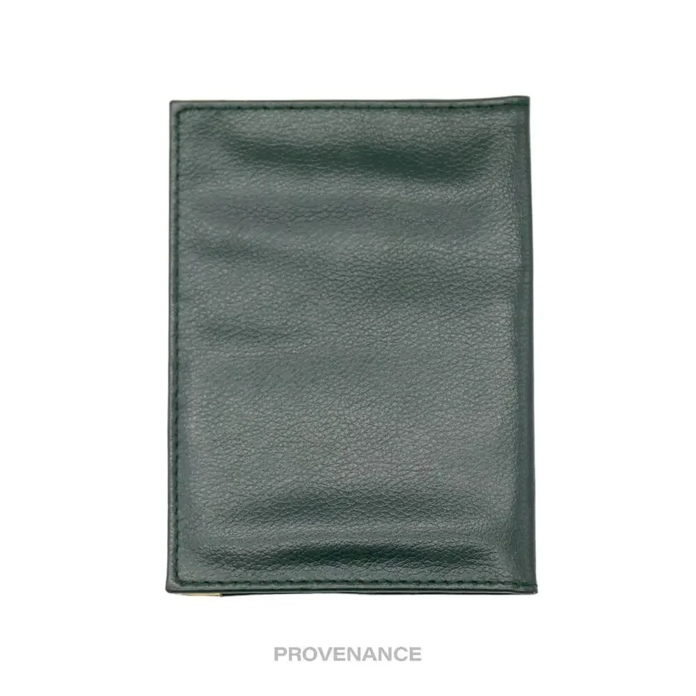 🔴 Rolex Crown Passport Wallet - Forest Green Leather